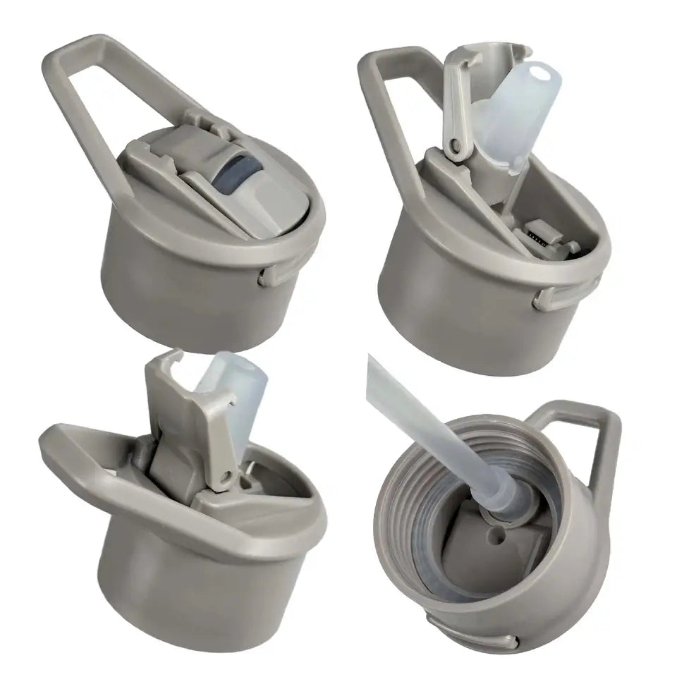 Glass Bottle with Silicone Sleeve and Straw, 600ml - WBG0012