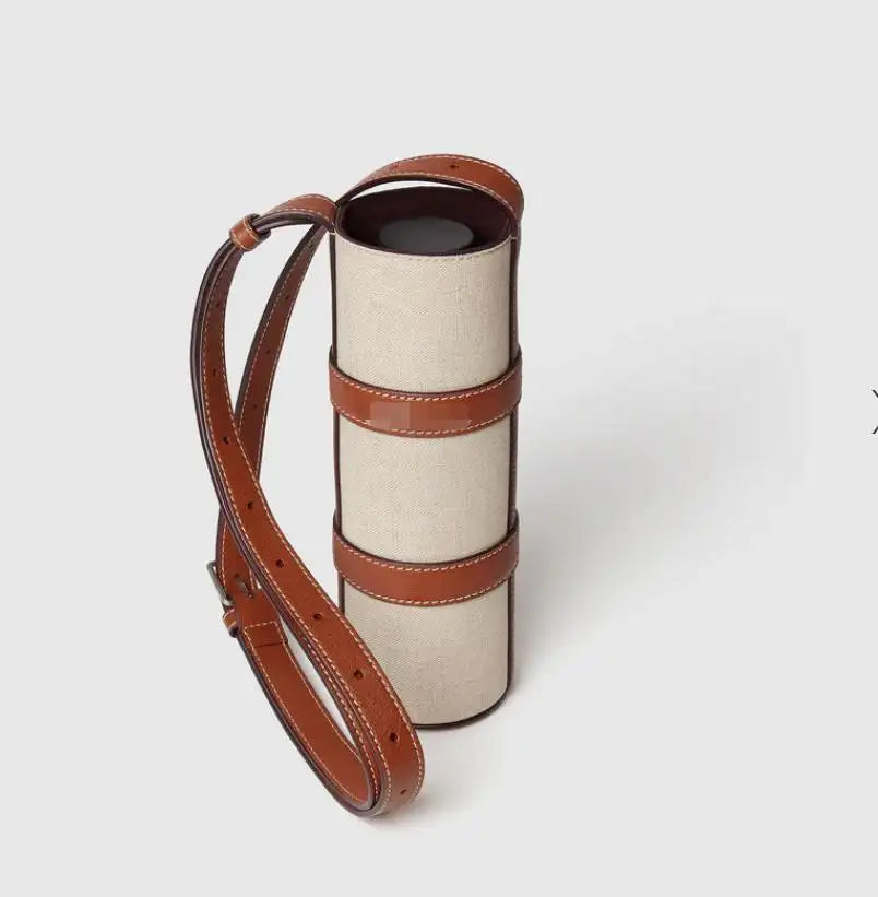 BCP0012 Vintage Linen Water-Resistant Bottle Carrier Bag