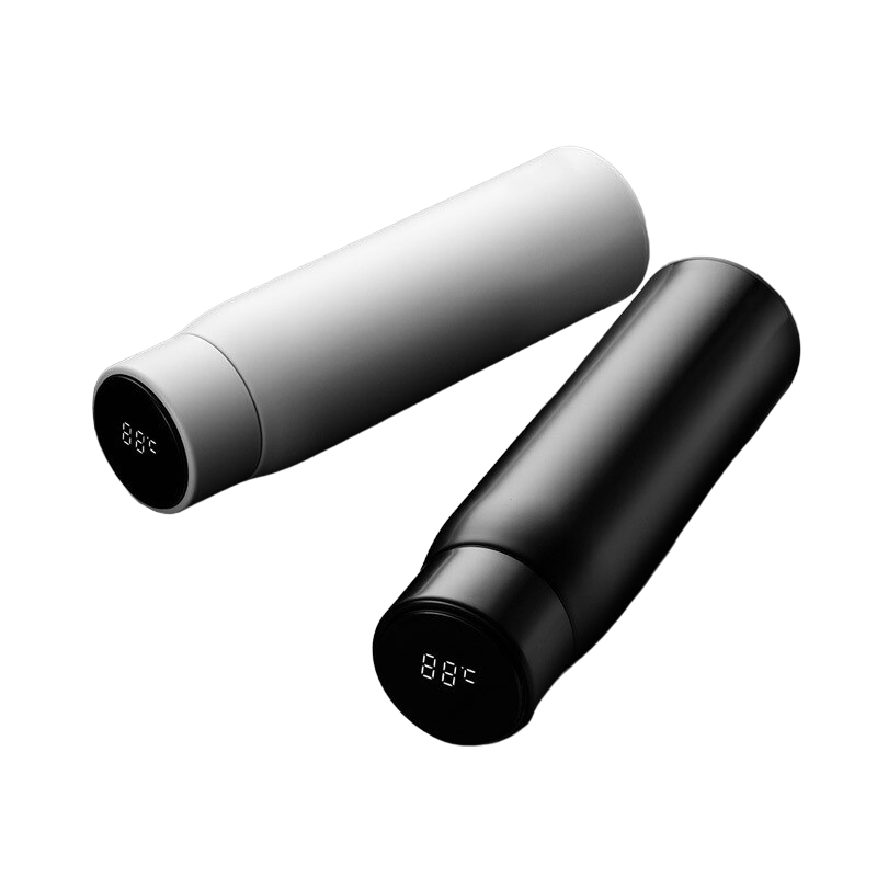 Stainless Steel Intelligent Temperature Measuring Thermal Insulation Cup, 500ml (17oz) - WBS0016