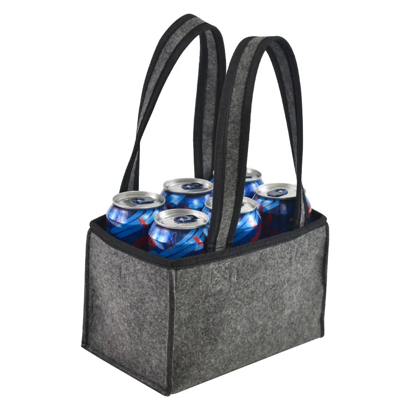 BCP0007 Dark Gray Reusable Bottle Carriers