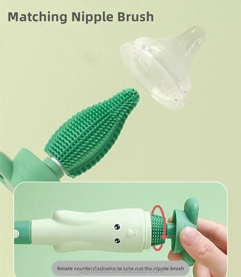 CBM0001 Best Seller Reusable Silicone Baby Bottle Brush Set