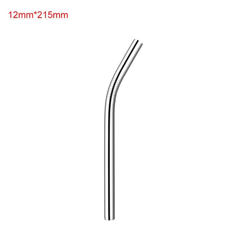 RSS0004 Reusable Stainless Steel Yerba Bubble Tea Drinking Straws with Spoon