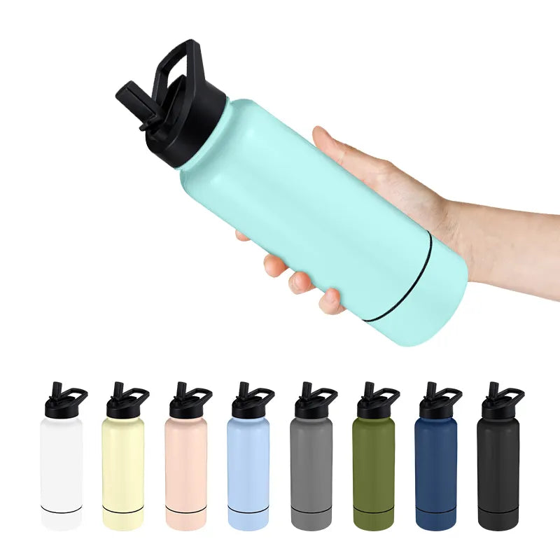 PBF0009 Double Wall Insulated Stainless Steel Water Bottle with Lid - 32oz