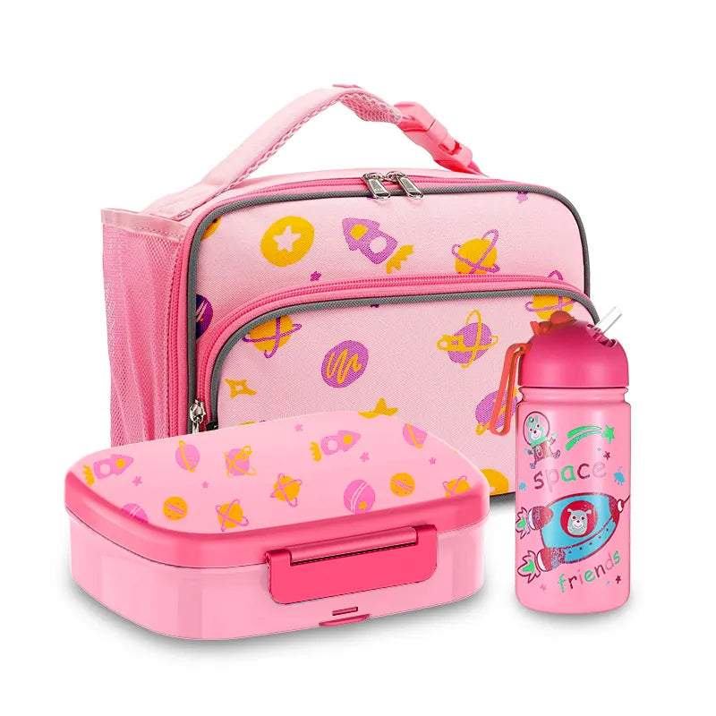 LBK0007 Kids Lunch Set Box Bag Water Bottle