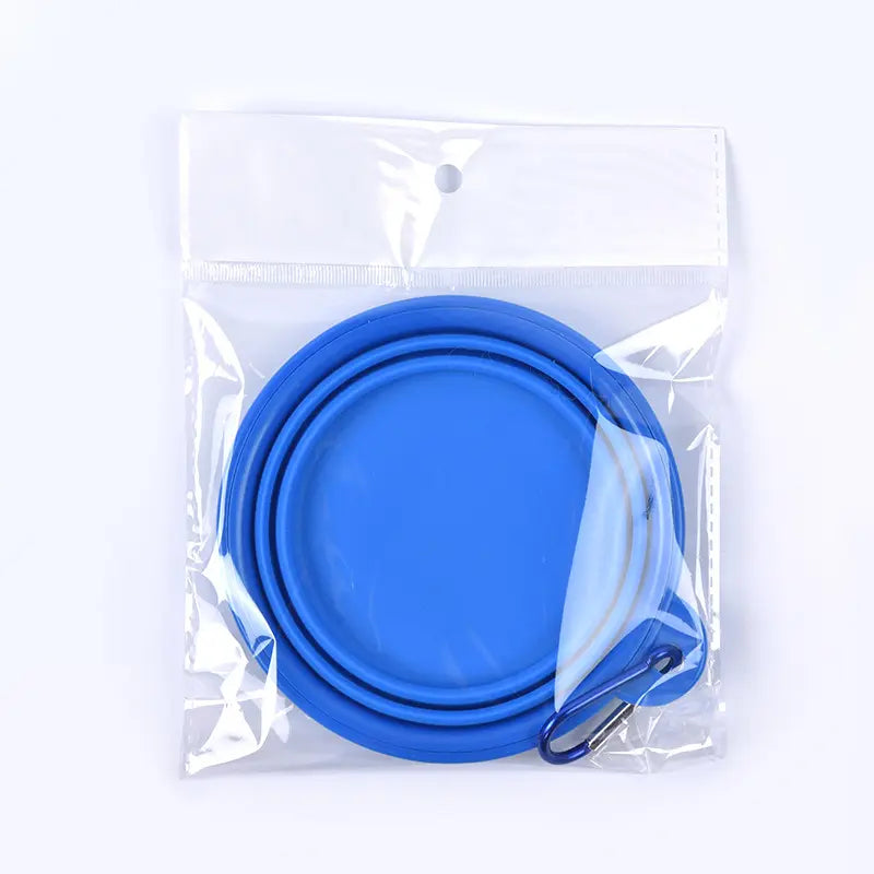 PBF0002 Collapsible Pet Silicone Food Water Bowl with Carabiner