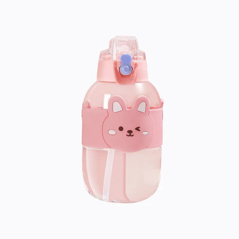 Leak-proof Plastic Bottle with Straw - New Design for Kids - 1100ml - WBP0030