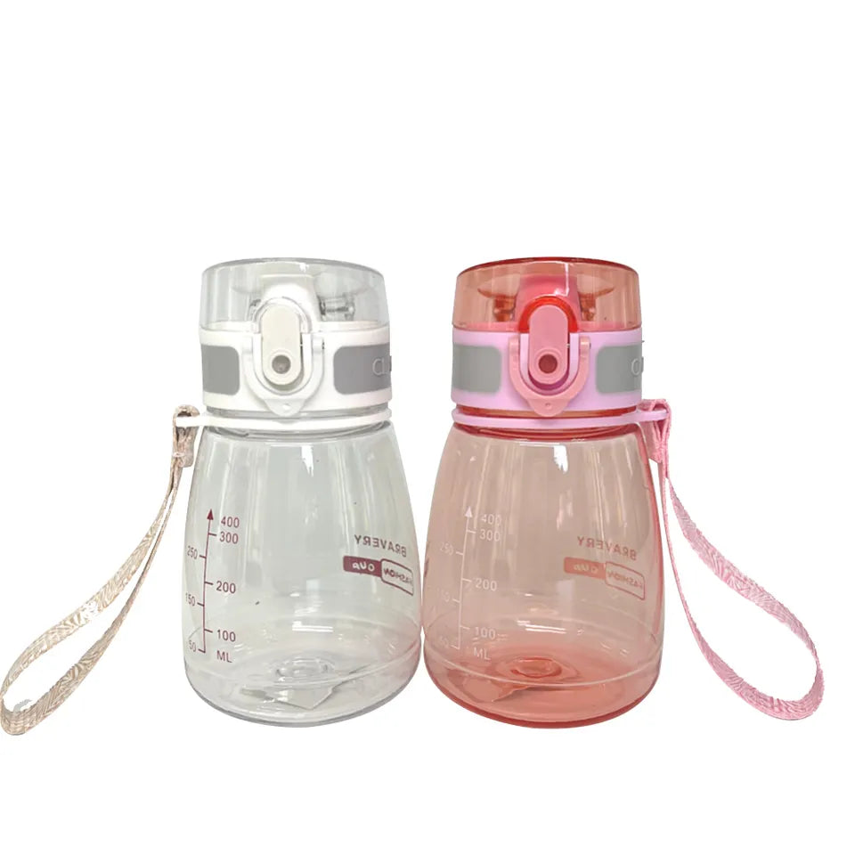 Portable Plastic Water Bottle Ideal for School, 400ml - WBP0038
