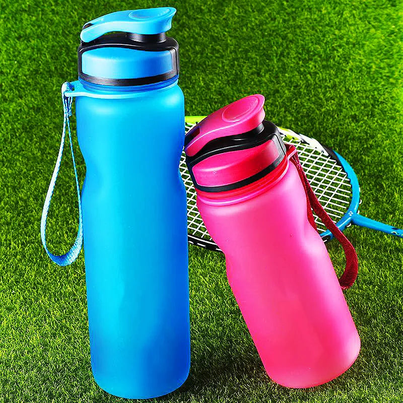 Tritan Plastic Bottle with Wide Mouth and 1-Click Open Lid with Rope, 1L (32oz) - WBP0011