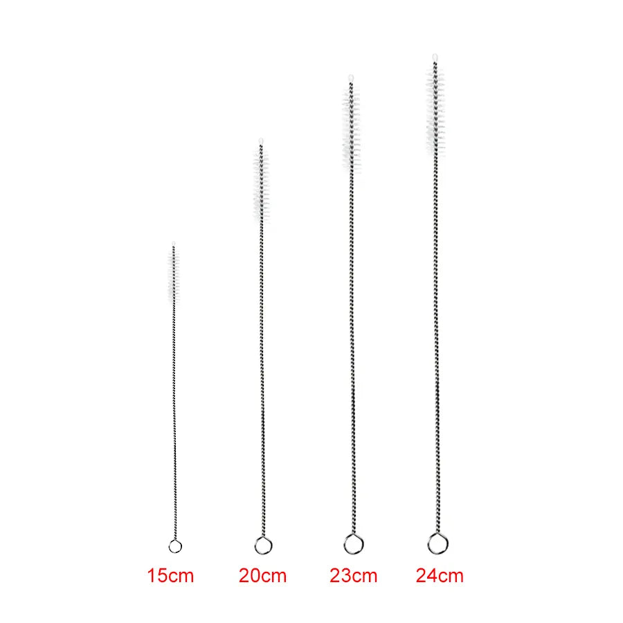 RSS0004 Reusable Stainless Steel Yerba Bubble Tea Drinking Straws with Spoon