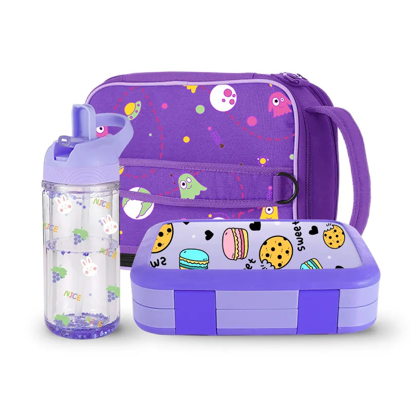 LBK0007 Kids Lunch Set Box Bag Water Bottle