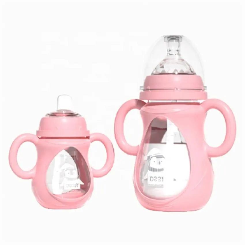 BFB007 Glass Baby Bottle 150/240ml Anti-Fall