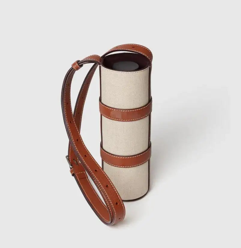 BCP0012 Vintage Linen Water-Resistant Bottle Carrier Bag