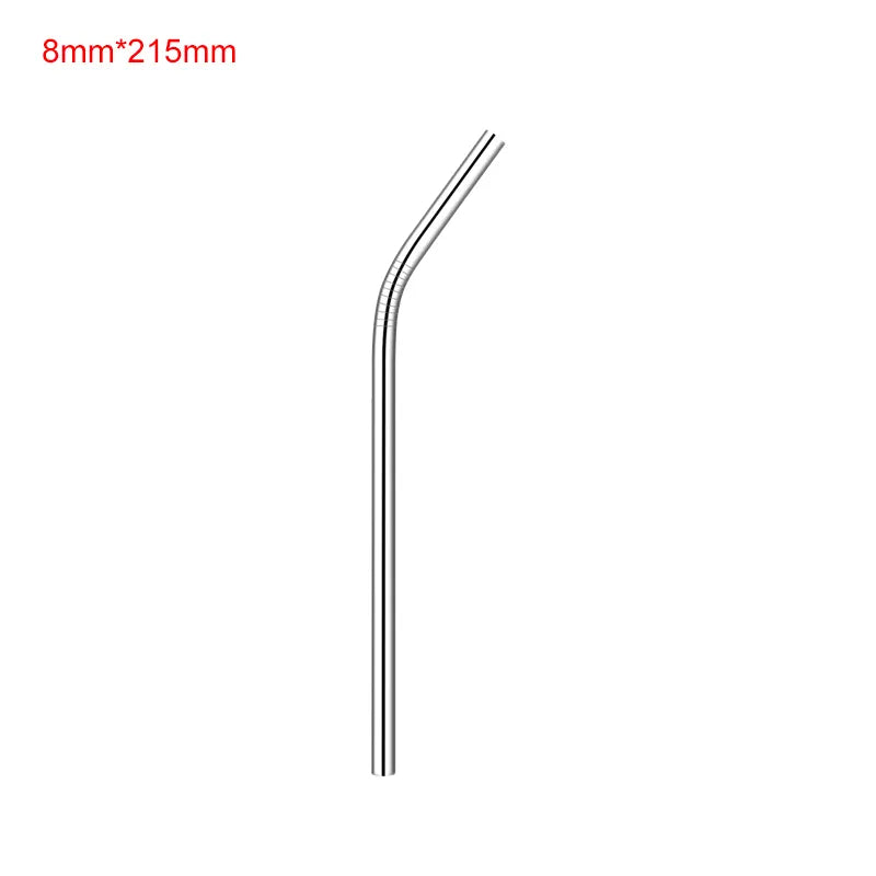 RSS0004 Reusable Stainless Steel Yerba Bubble Tea Drinking Straws with Spoon