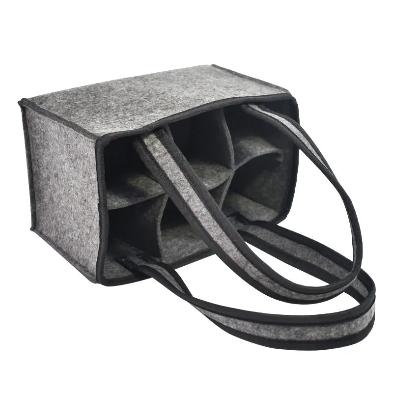 BCP0007 Dark Gray Reusable Bottle Carriers