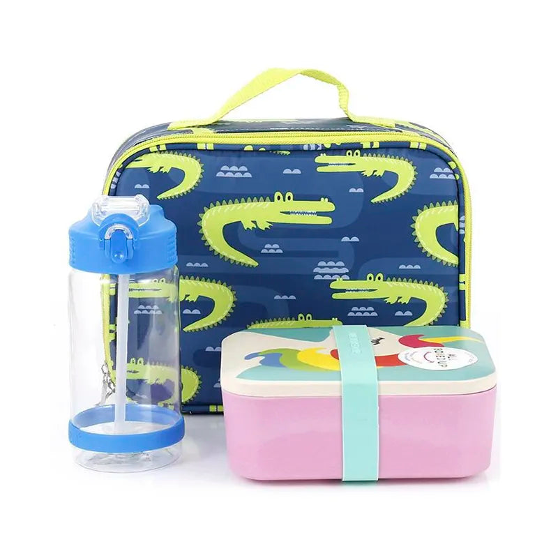 LBK0007 Kids Lunch Set Box Bag Water Bottle