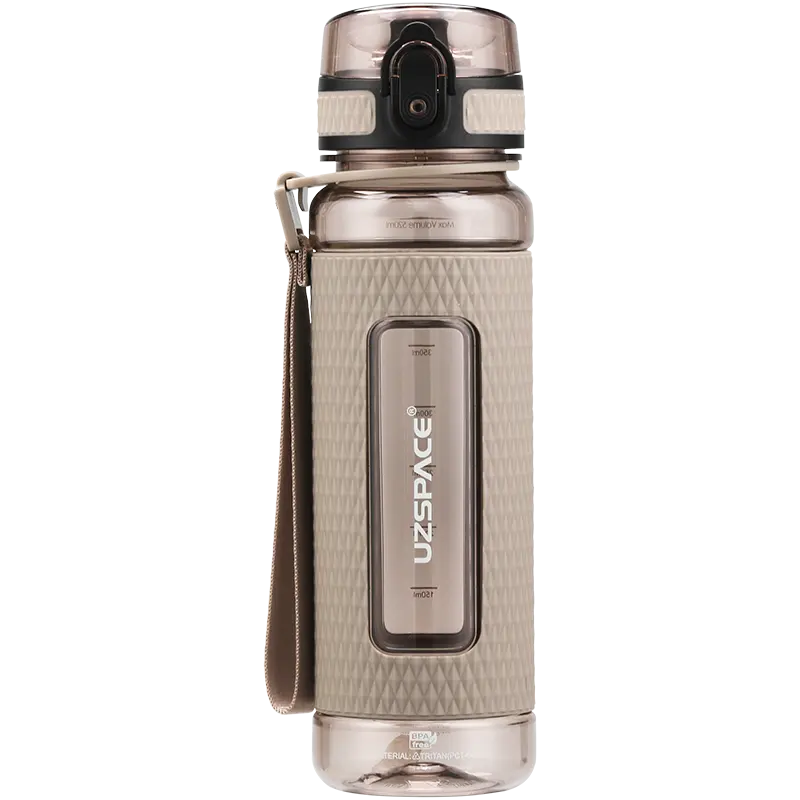 WBP0035 Flip Top Plastic Water Bottle with Strap - 400ml, 520ml, 800ml, 1100ml