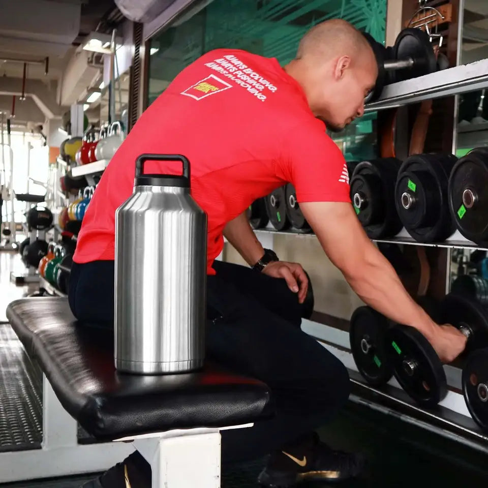 Stainless Steel Double Wall Vacuum Insulated Flask Thermos, 1900ml (64oz) - WBS0003