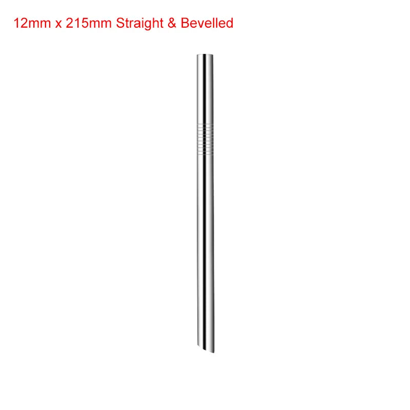 RSS0004 Reusable Stainless Steel Yerba Bubble Tea Drinking Straws with Spoon