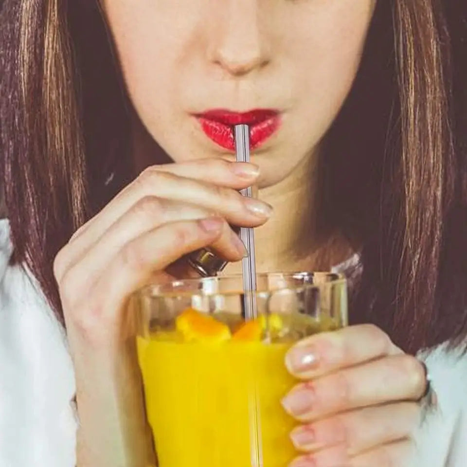 RSG0002 Clear Reusable Glass Straws - Healthy, Eco-Friendly, and BPA-Free
