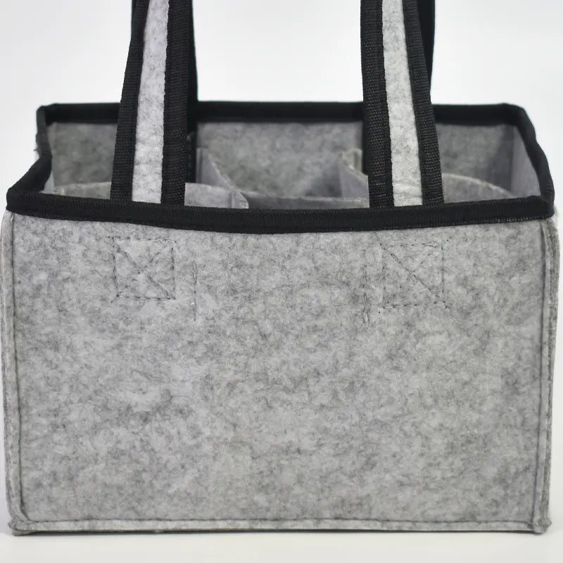 BCP0007 Dark Gray Reusable Bottle Carriers
