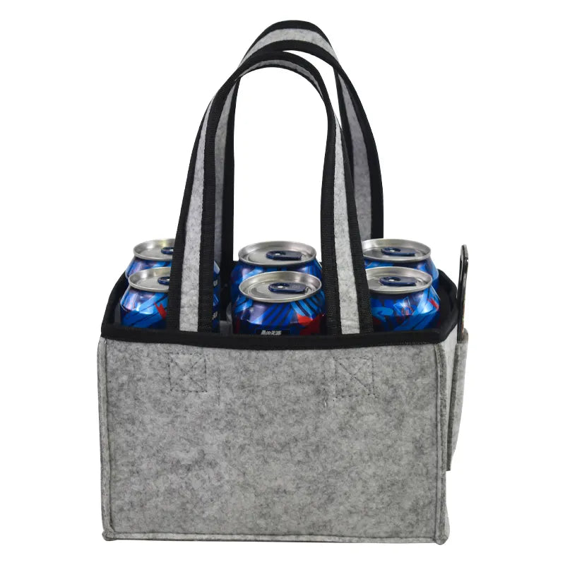 BCP0007 Dark Gray Reusable Bottle Carriers