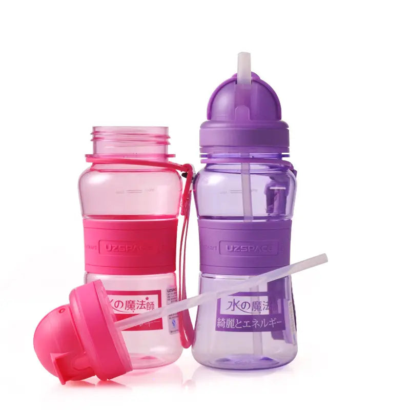Kids Tritan Plastic Water Bottle with Straw, 300ml - WBP0033