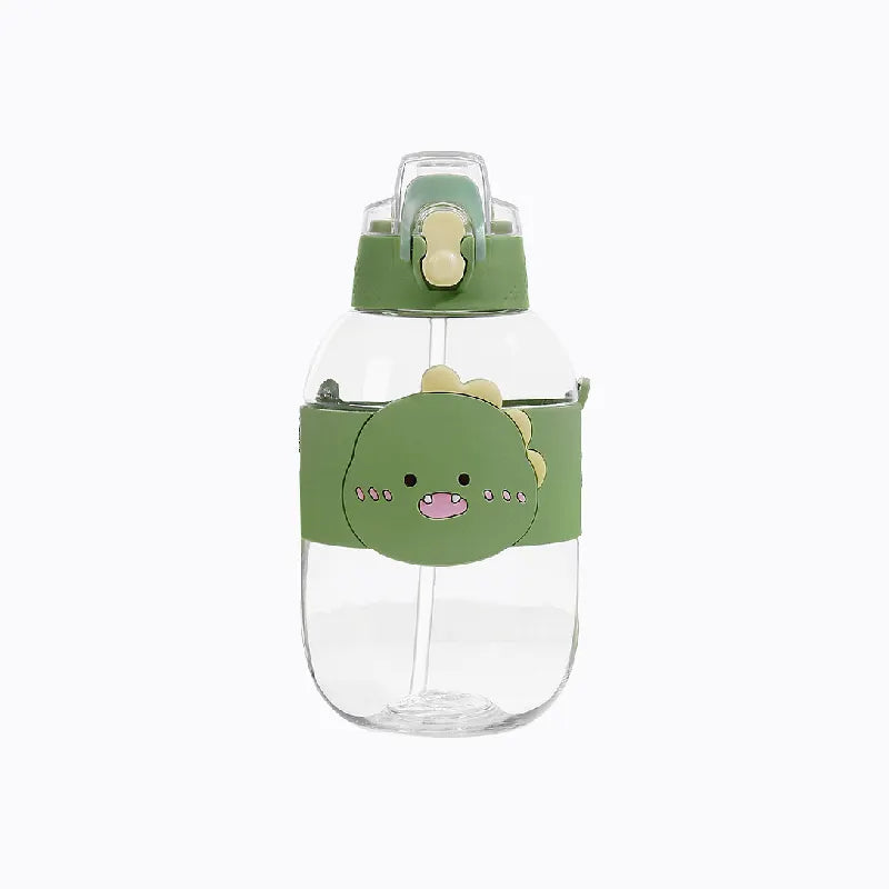 Leak-proof Plastic Bottle with Straw - New Design for Kids - 1100ml - WBP0030