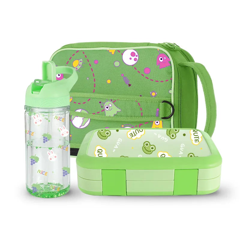 LBK0007 Kids Lunch Set Box Bag Water Bottle