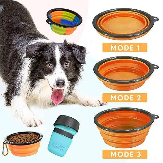 PBF0004 Portable Pet Water Dispenser with Bowl - 520ml (18oz)