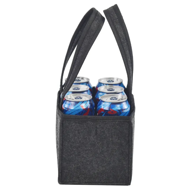 BCP0007 Dark Gray Reusable Bottle Carriers