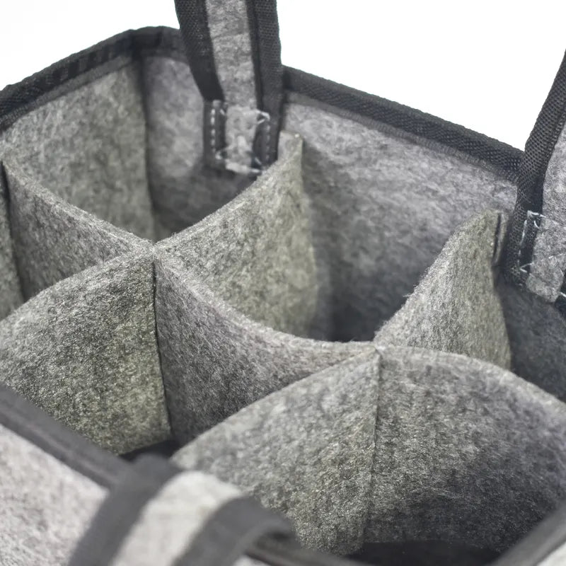 BCP0007 Dark Gray Reusable Bottle Carriers