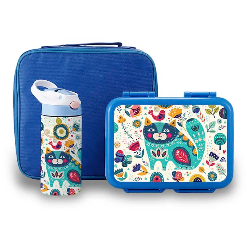 LBK0007 Kids Lunch Set Box Bag Water Bottle