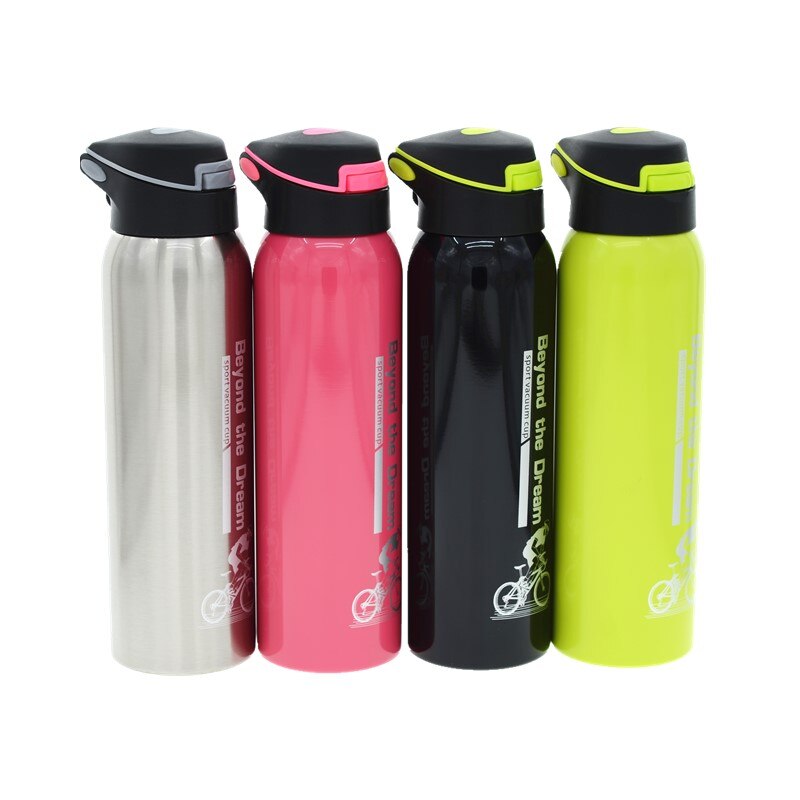 Stainless Steel Thermal Insulated Bottle with Handle and Rope, 500ml - WBS0029