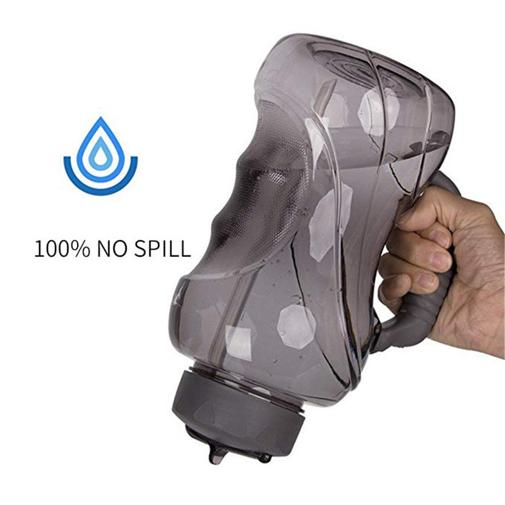 Sports Portable Plastic Bottle with Straw, 1.5L - WBP0006