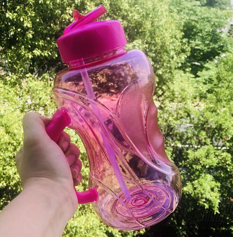 Sports Portable Plastic Bottle with Straw, 1.5L - WBP0006