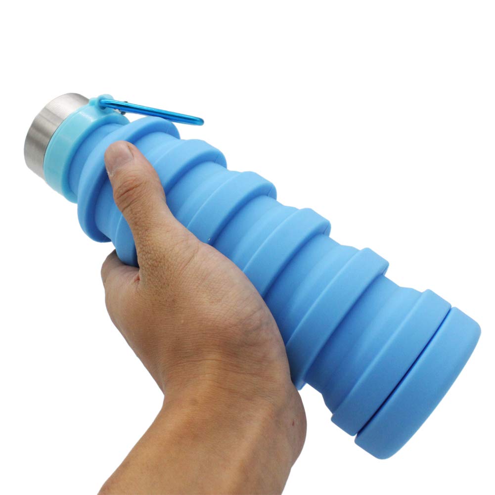 WBI0005 Collapsible Silicone Water Bottle for Sports - 500ml