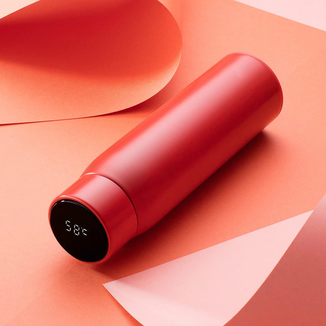 Stainless Steel Intelligent Temperature Measuring Thermal Insulation Cup, 500ml (17oz) - WBS0016