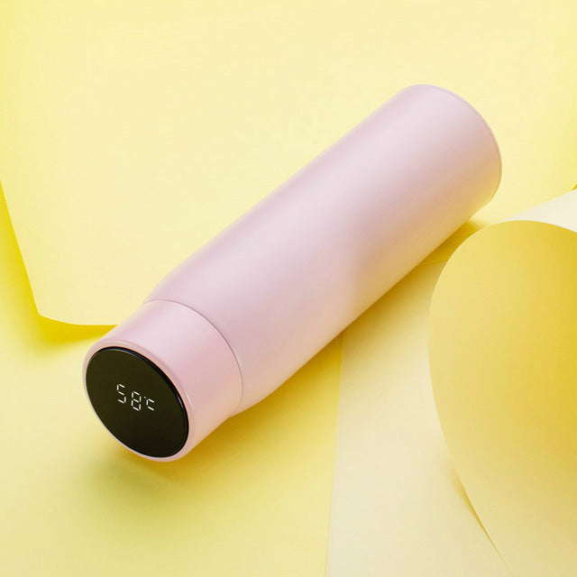 Stainless Steel Intelligent Temperature Measuring Thermal Insulation Cup, 500ml (17oz) - WBS0016