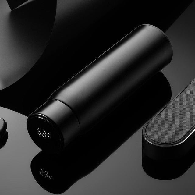 Stainless Steel Intelligent Temperature Measuring Thermal Insulation Cup, 500ml (17oz) - WBS0016