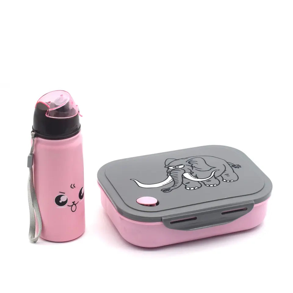 LBK0002 Kids Plastic Lunch Box and Water Cup Set