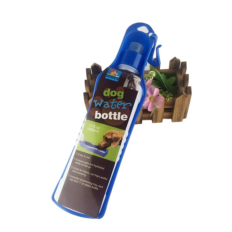 Portable Dog Cat Pet Feeding Bottle for Drinking Water Outdoor Travelling