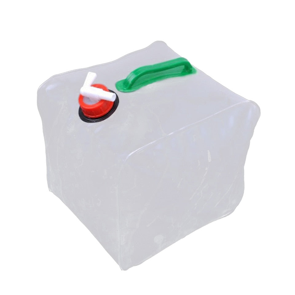 Foldable Plastic Large Water bag 10L 2.6Gal Collapsible Outdoor Camping Water Carrier Container Bag
