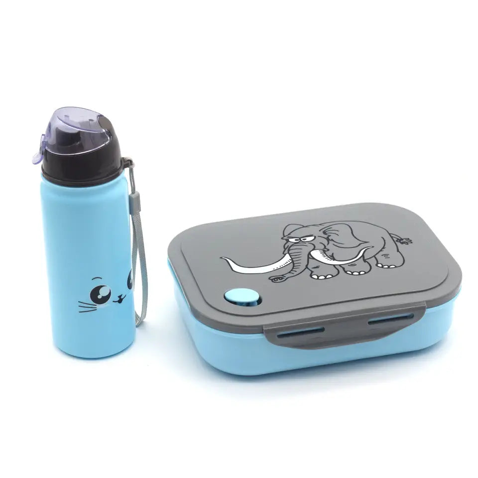 LBK0002 Kids Plastic Lunch Box and Water Cup Set