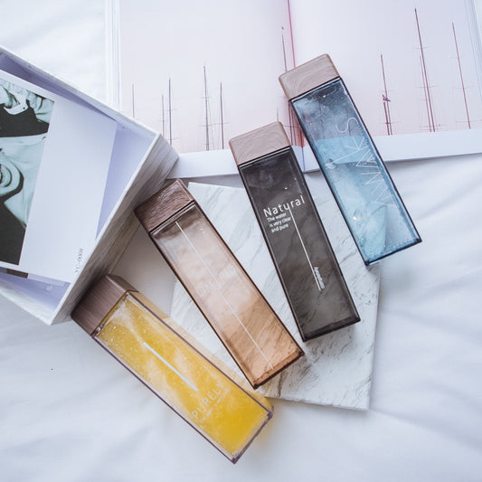 Square Plastic Water Bottle - Fruit Infuser - 500ml - WBP0027