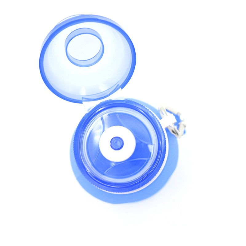 Portable Collapsible Silicone Bottle, 400ml, 600ml, Ideal for Travel and Outdoor Activities - WBI0002