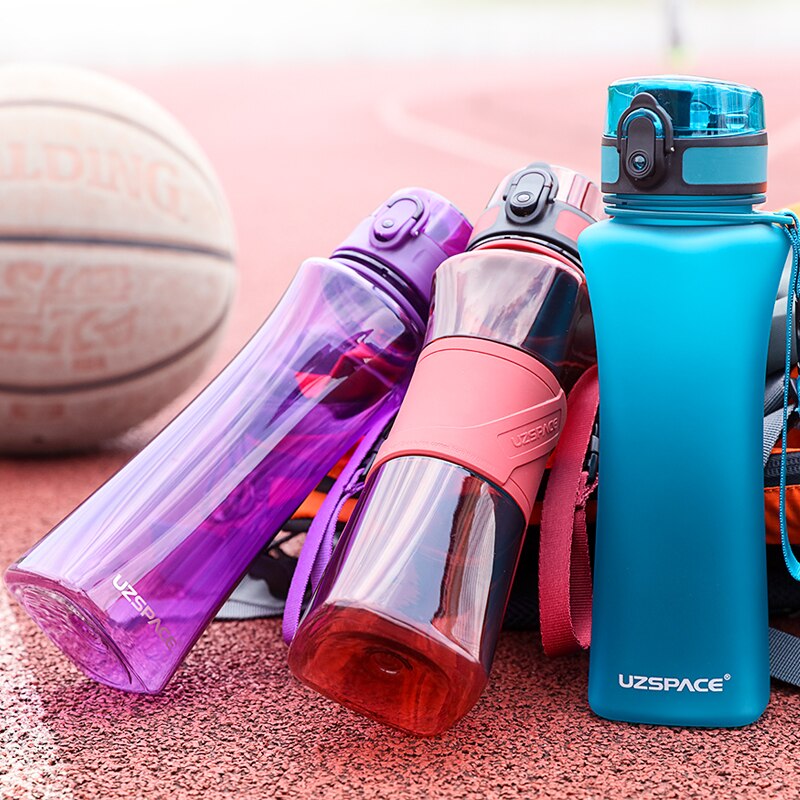 UZSPACE Sport Water Bottle - BPA-Free Portable Plastic Tritan Bottle, 500ml - WBP0025