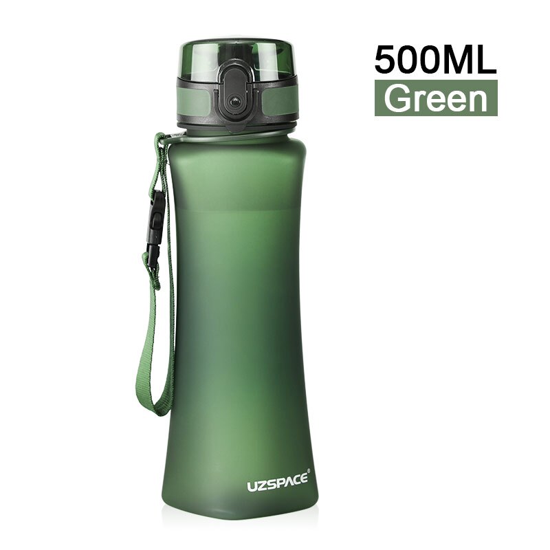 UZSPACE Sport Water Bottle - BPA-Free Portable Plastic Tritan Bottle, 500ml - WBP0025