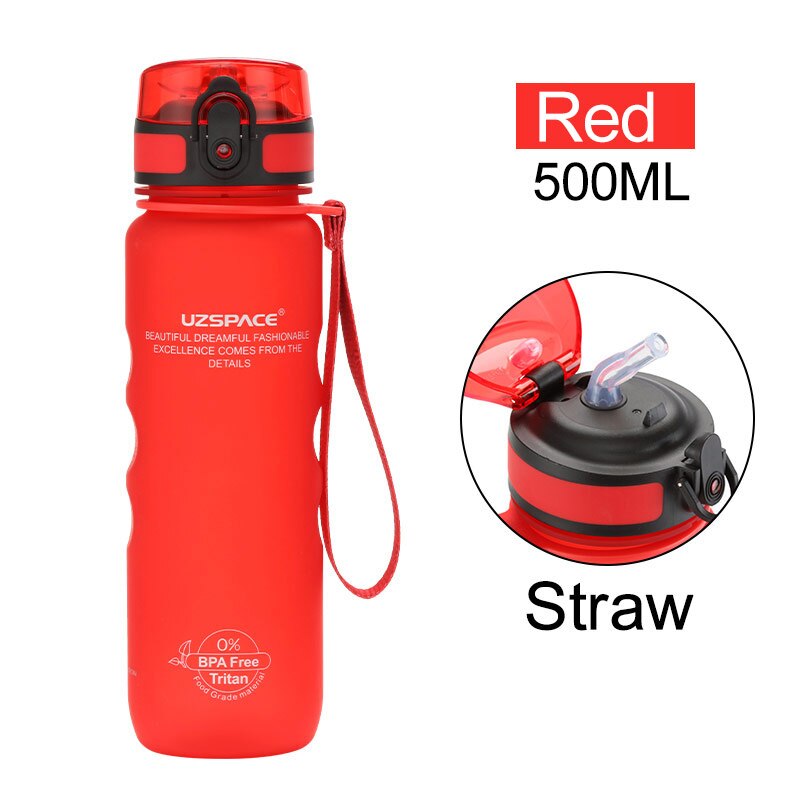 UZSPACE Sport Plastic Water Bottle, 500ml - WBP0042