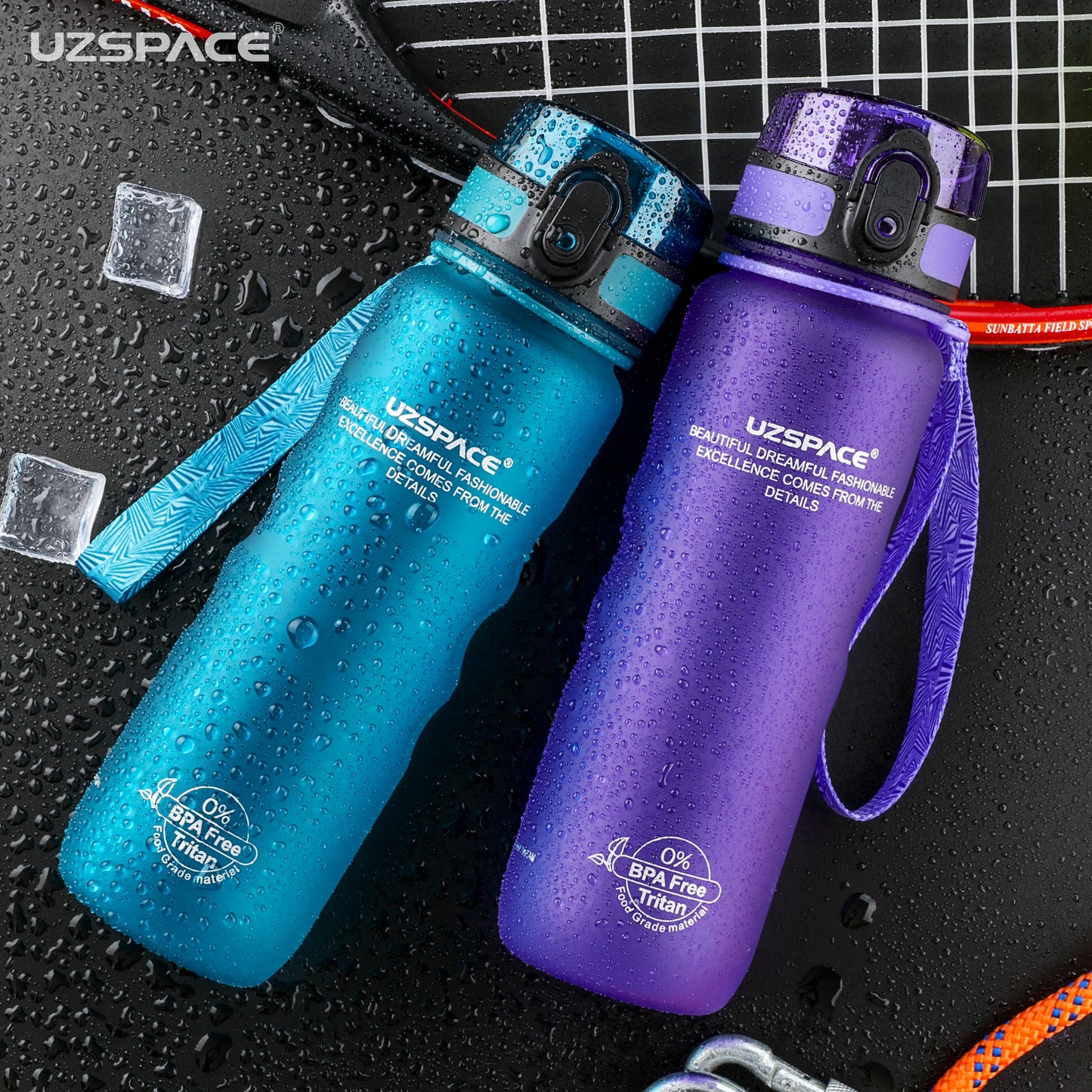 UZSPACE Sport Plastic Water Bottle, 500ml - WBP0042