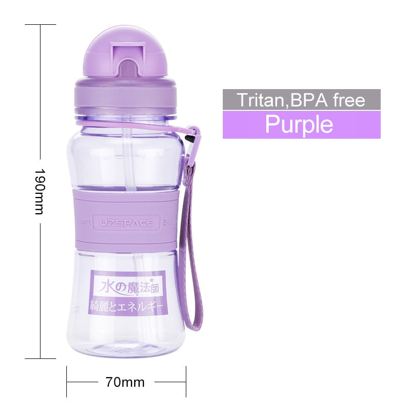 Kids Tritan Plastic Water Bottle with Straw, 300ml - WBP0033